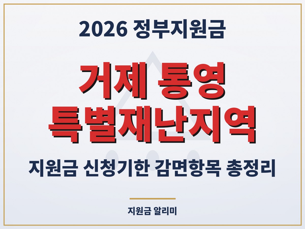 특별재난지역 지원 혜택 신청기한 감면 총정리