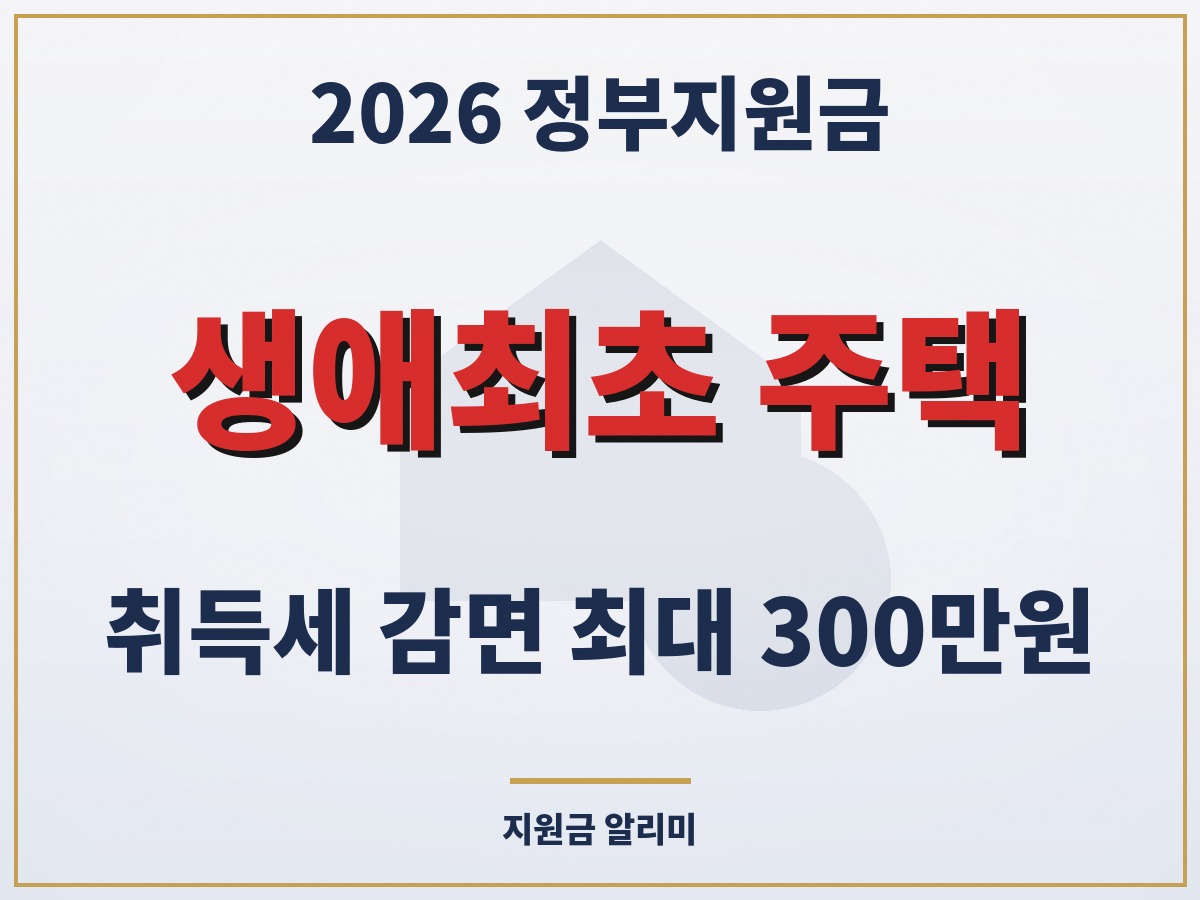 생애최초 주택 취득세 감면 한도 신청서류 환급방법